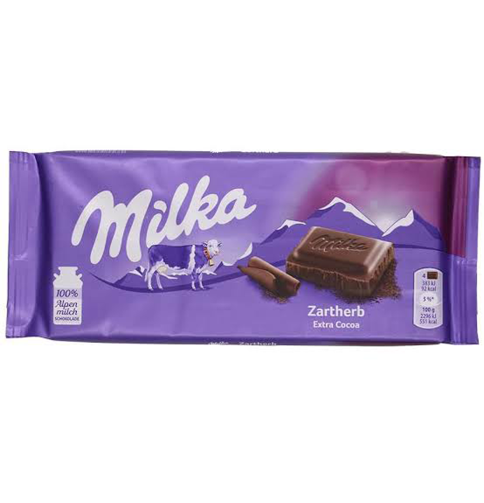 Milka Chocolate - Extra Cocoa - Zartherb — Euro Food Hub, LLC