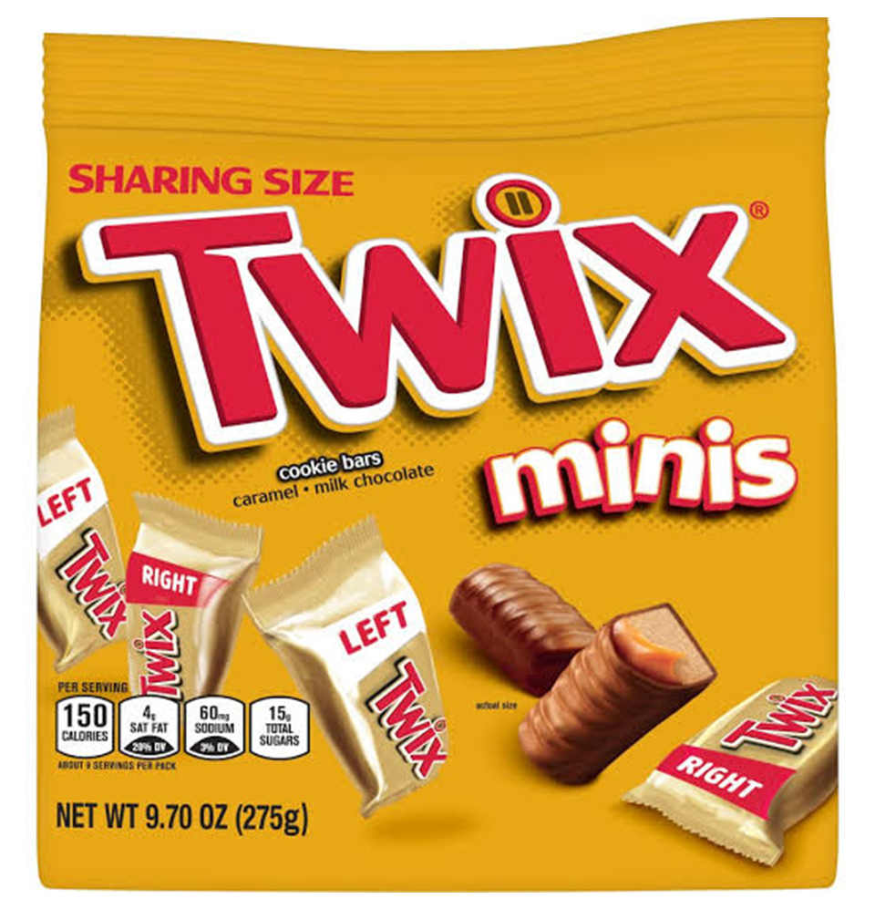 Twix Minis Packet 15Pc